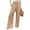 Khaki, variant on Women Linen Palazzo Pants