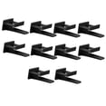 thumbnail image 1 of ckepdyeh - 10 ganchos autoadhesivos para gorras de béisbol, organizadores de sombreros para montaje en pared, colgadores de almacenamiento para puerta, pared, armario, color negro, 1 of 8