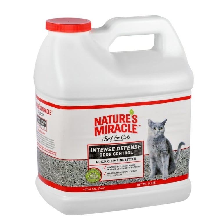 Nature s Miracle Intense Defense Odor Control Litter 14 Pounds Just For Cats