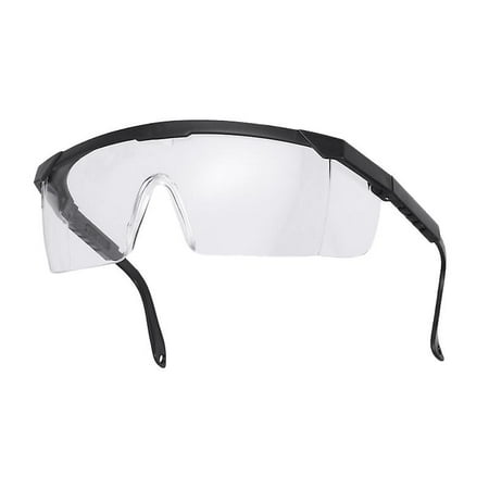 

2pcs Safety Glasses Uv-protection Motorcycle Goggles Dust Wind Proof High Strength Impact Resistance For Riding Cycling (black)
