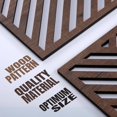 thumbnail image 4 of Wall Sculptures qmmp Modern Wood Set of 3 MDF Roble, 4 of 7