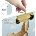thumbnail image 3 of FMSHPON Cute Deer Bunny Clipboard Hardboard Wood Nursing Clip Board and Pull for Standard A4 Letter 13x9 inches, 3 of 5