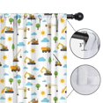 thumbnail image 4 of Blackout Kids Curtains,Cartoon Construction Vehicles Suns Childrens Insulated Curtains Set Of 2,Bedroom Essentials,Toddler Room Decor 52"x84", 4 of 5