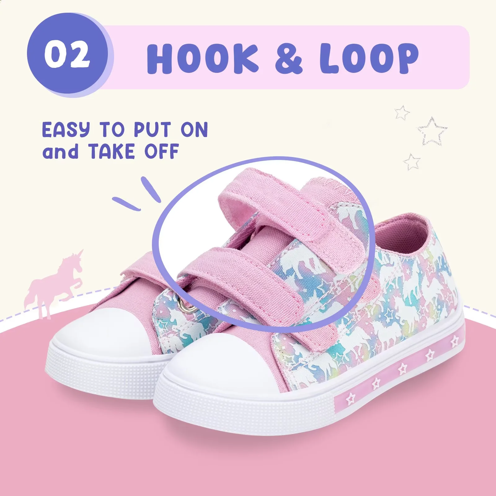 Funcoo Plus Kids Light-Up Canvas Sneakers photo 3