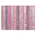 thumbnail image 2 of Addison Rugs Chantille Indoor/Outdoor Transitional Stripes Pink Washable Rectangle Rug, 1'8" x 2'6", 2 of 6