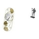 thumbnail image 5 of Espejo de pared,Espejo decorativo nórdico para colgar en la pared,Espejos de pared de metal decorativos para el hogar colgantes de pared,Figura de escritorio,Estatua de, 5 of 8