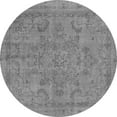 thumbnail image 1 of Ahgly Company Indoor Round Oriental Gray Industrial Area Rugs, 6' Round, 1 of 4