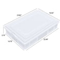 thumbnail image 2 of Tstorage 4 Packs Plastic Stackable Pizza Dough Proofing Box, Pizza Dough Tray with Lid, White, 2 of 7