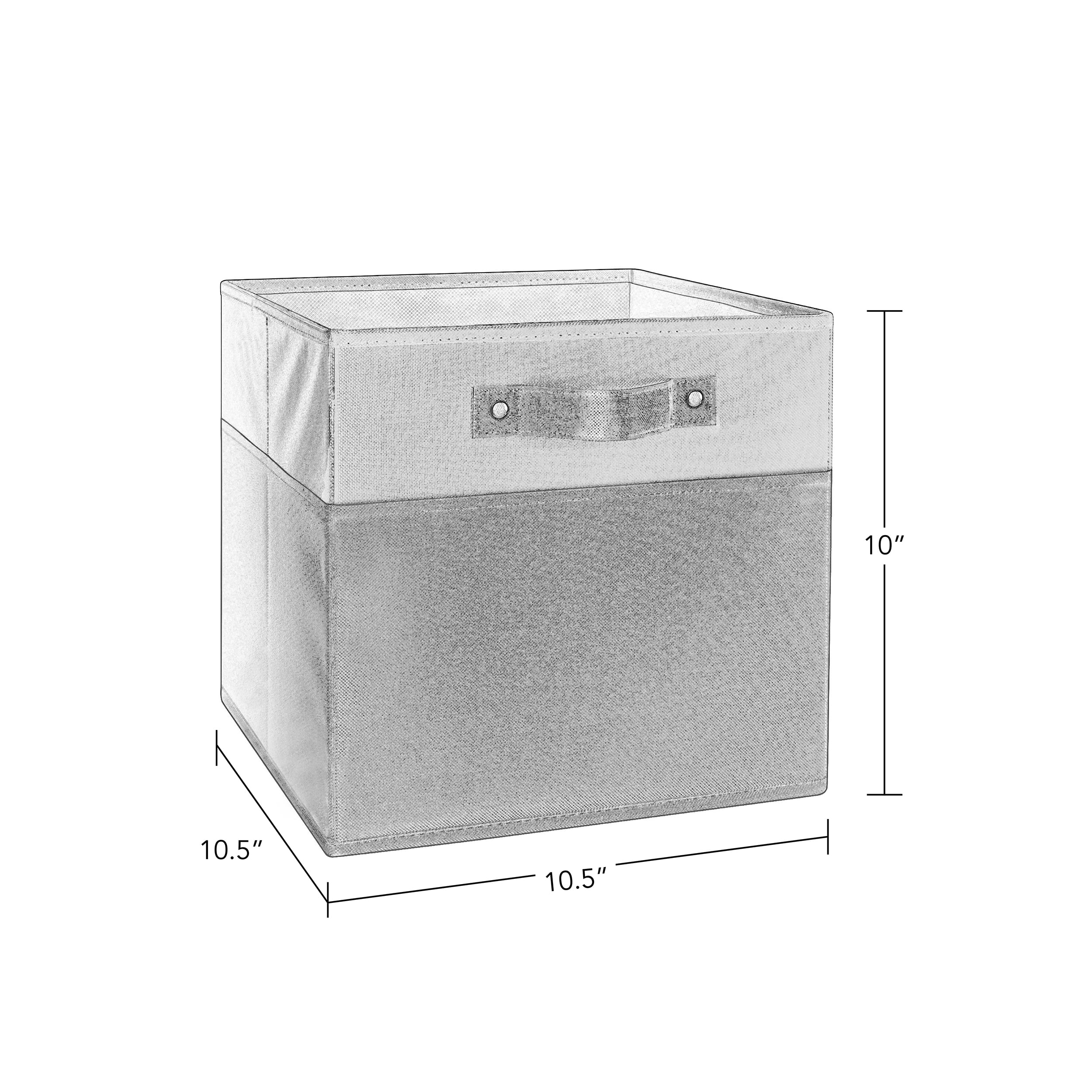 RiverRidge Kids 2pc Two-Tone Collapsible Cube Fabric Storage Bins with Handles - Gray