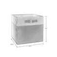 thumbnail image 5 of RiverRidge Kids 2pc Two-Tone Collapsible Cube Fabric Storage Bins with Handles - Gray, 5 of 7