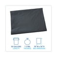 thumbnail image 2 of Boardwalk Linear Low Density Industrial Trash Bags, 60 gal, 1.3 mil, 38 x 58, Gray, 100/Carton, 2 of 7