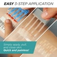 thumbnail image 6 of Clozex Pediatric Laceration Closures - Repair Wounds Without Stitches. FDA Cleared Skin Closure Device for 3 Individual Wounds Or Combine for Total Length of 2 3/8 Inches. Life Happens, Be Ready!, 6 of 7