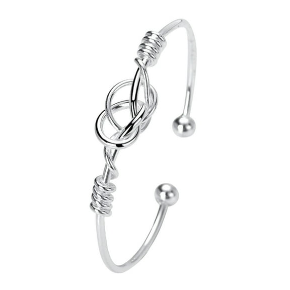 Women's Bracelets, Fashion Pure 925 Sterling Silver Bangle Bracelets Adjustable Simple Open Cuff Jewelry for Womens Gifts with Unique Design Cater to Diverse Occasions