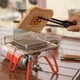 thumbnail image 3 of Camping Baking Net Foldable Furnace Grill Rack Portable StoveTop Grill Net Toast Baking Holder M, 3 of 5