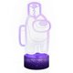 thumbnail image 1 of Kaixing among us3D table lamp USB Christmas gift LED colorful touch remote control night light, 1 of 4