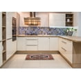 thumbnail image 5 of Ahgly Company Indoor Rectangle Mid-Century Modern Camel Brown Geometric Area Rugs, 2' x 3', 5 of 6