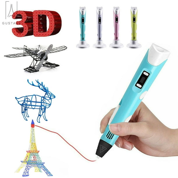 Gustavedesign 3d Printing Pen With Lcd Screen Temperature Control Drawing Graffiti Printer Pen Filament Refills Creative For Kids Adults Arts Crafts Diy Gifts Pink Walmart Com Walmart Com