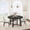 Black 50 (later changed to PHK_34J9WGNP), variant on 47" Round Dining Table for 4-6 – Sturdy Wooden Top, Robust Metal Frame – Spacious, Perfect for Kitchen or Dining Room – No Chairs Included