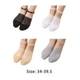 thumbnail image 3 of Guardurnaity 1 par de calcetines de encaje, calcetines cortos de perlas de Color sólido, calcetines para banquetes, viajes, senderismo, calcetería de verano Accesorios de calzado Color de piel Guardurnaity AP018629-03, 3 of 6