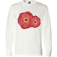 thumbnail image 3 of Inktastic Red Poppy Flowers Long Sleeve T-Shirt, 3 of 5