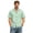 AT25_Mint Green, variant on Mens Button Down Shirt Short Sleeve Work Casual Solid Color Button Up Shirts with Pockets Sky Blue 4XL