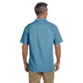 thumbnail image 3 of Harriton Men's Barbados Textured Camp&nbsp;Shirt - CLOUD BLUE - 4XL, 3 of 3