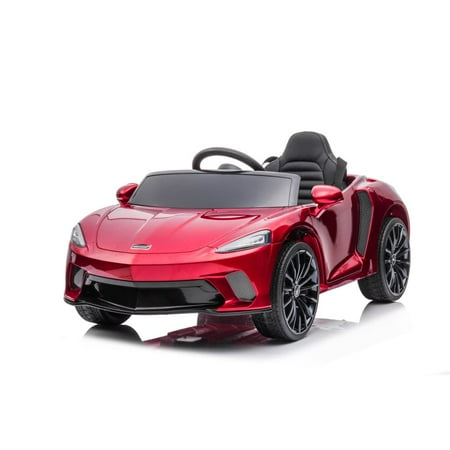 

Ride on Car for Kids 12V LicensedBattery Powered Sports Car with 2 Speeds Parent Control Sound System LED Headlights and Hydraulic Doors (Black)