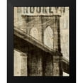 thumbnail image 2 of Mullan, Michael 20x24 Black Modern Framed Museum Art Print Titled - Vintage NY Brooklyn Bridge, 2 of 5
