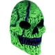 thumbnail image 2 of Máscara De Craneo Calavera Neon Skull Fangs Green Monster Ghoulish Productions, 2 of 9