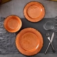 thumbnail image 2 of Juego de vajilla LEHAHA Crackle de melamina 12 piezas naranja, 2 of 9