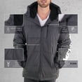 thumbnail image 2 of Members Only Men's Heavy Puffer Jacket, Black, Medium, Long Sleeves, 2 of 6
