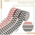 thumbnail image 2 of 6 Yards Jacquard Ribbon Trim 3 Colors 1.5" Boho Embroidered Trim Vintage Striped Pattern Woven Ribbon Fabrics for DIY Clothing Straw Hat Bag Sewing Craft Home Curtain Decor Accessories, 2 of 9