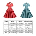 thumbnail image 4 of IBTOM CASTLE Women's Vintage Dress Plaid Floral Cocktail Party Swing Dresses 1950s Retro Gown Wedding Formal A-line Midi Dresses L Green Plaid, 4 of 8