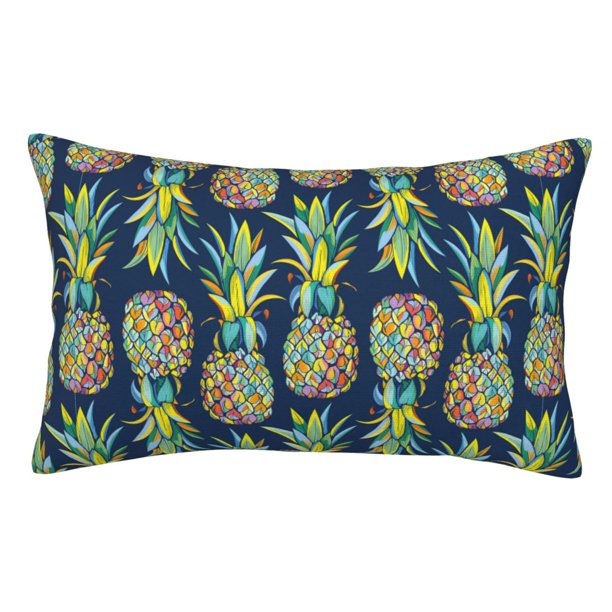 Balery Colorful Pineapples Funda de Cojín Estampada, Regalos para Mujeres, Regalos de Amor para Ella, Regalos para Novia o Esposa, Funda de Almohada-20"x30"