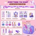 thumbnail image 4 of Kit de maquillaje Beayuck Kids con funda de almacenamiento Flying Horse para niña, 4 of 7