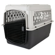 (3 pack) Vibrant Life Large Plastic Hard-Sided Pet Carrier, Black and Gray, 90 lb Limit