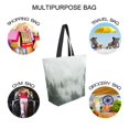 thumbnail image 7 of FORMRS Womens Canvas Tote Bag with Zipper Inner Pocket Shoulder Handbag, Foggy Forest, 7 of 7