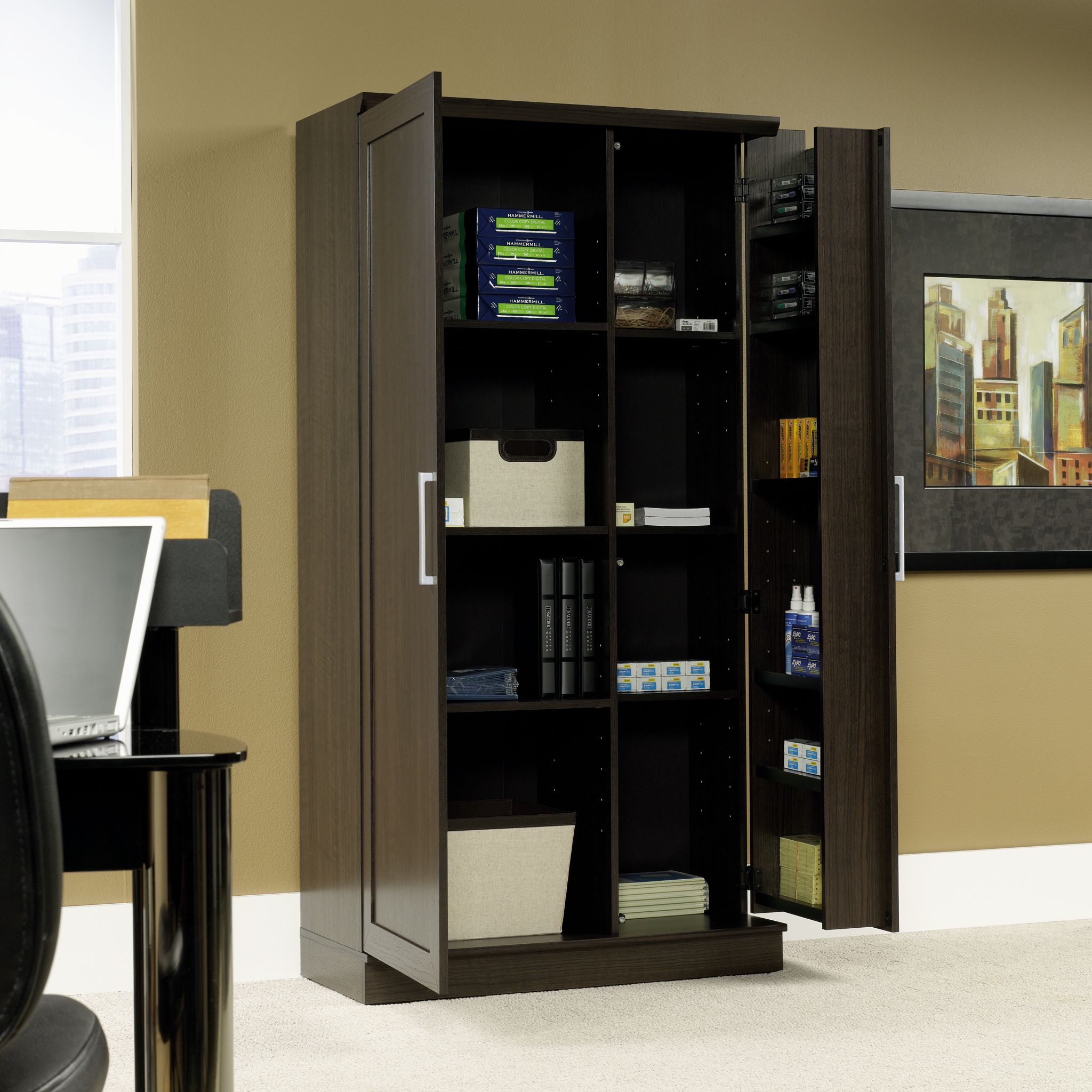 Sauder HomePlus Storage Cabinet, Dakota Oak Finish - image 5 of 12