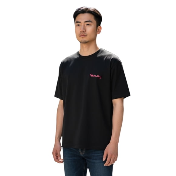 Playera T-Shirt BALR End To End Box Jet Black