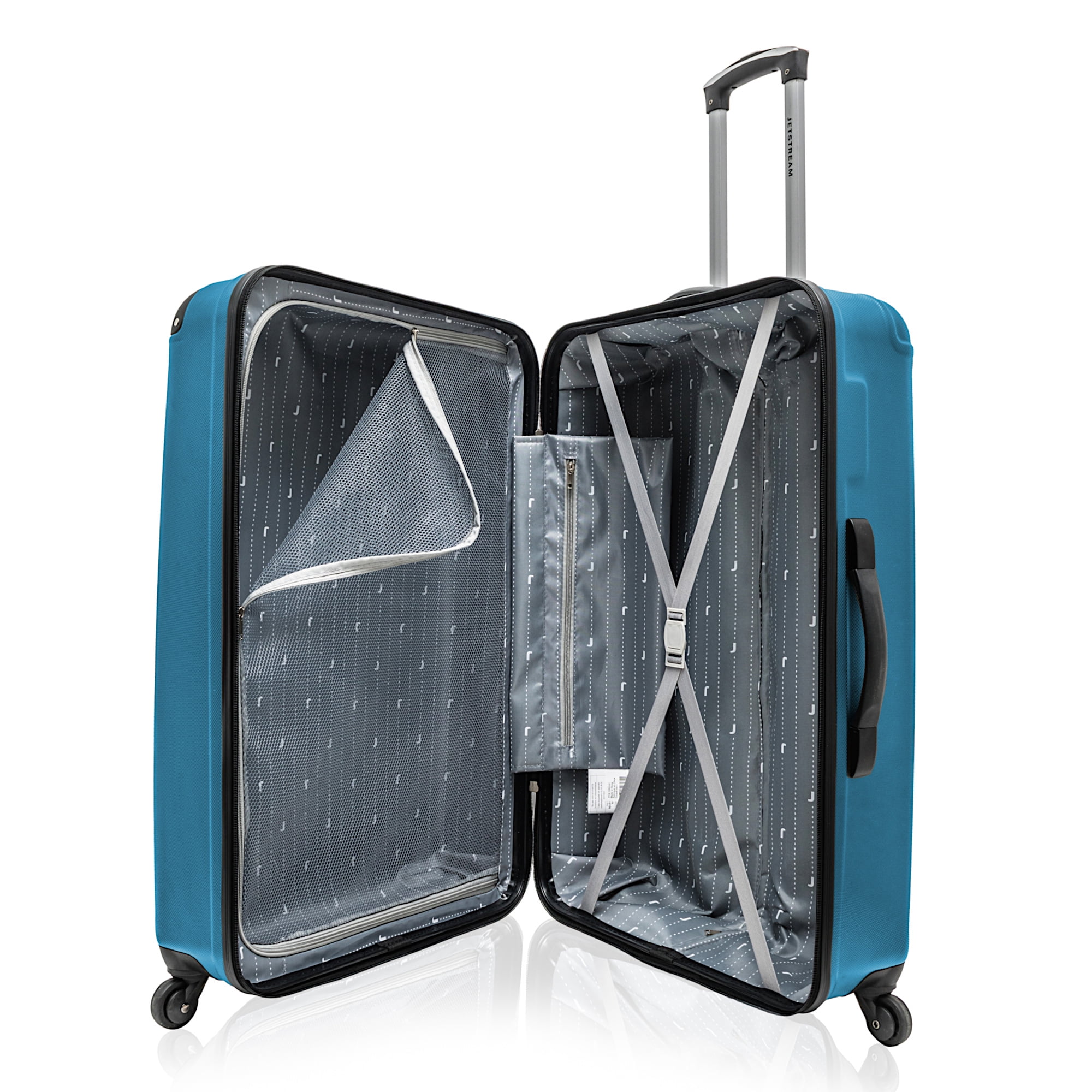 Jetstream 28-inch Hardside Rolling Spinner Checked Luggage, Teal