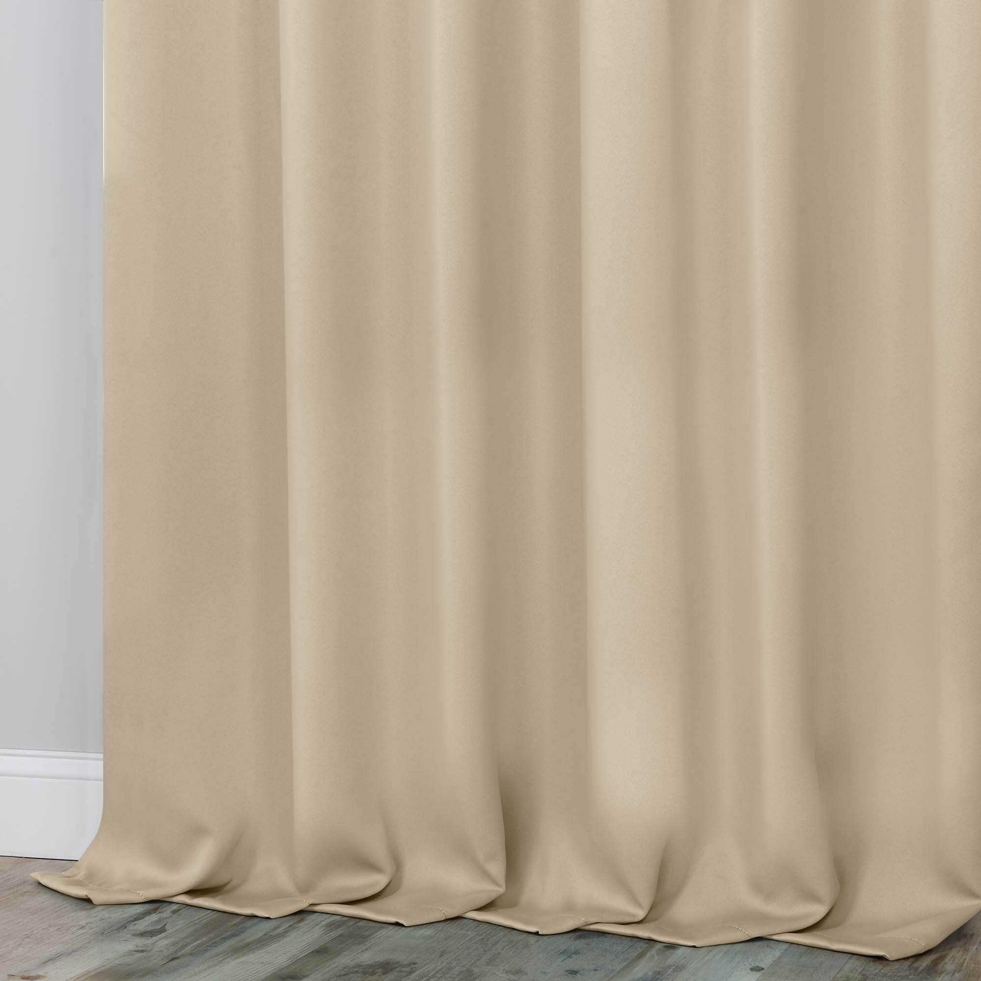Superior Blackout Solid Light Filtering Grommet Curtain Panel Set, 70" x 120", Ivory