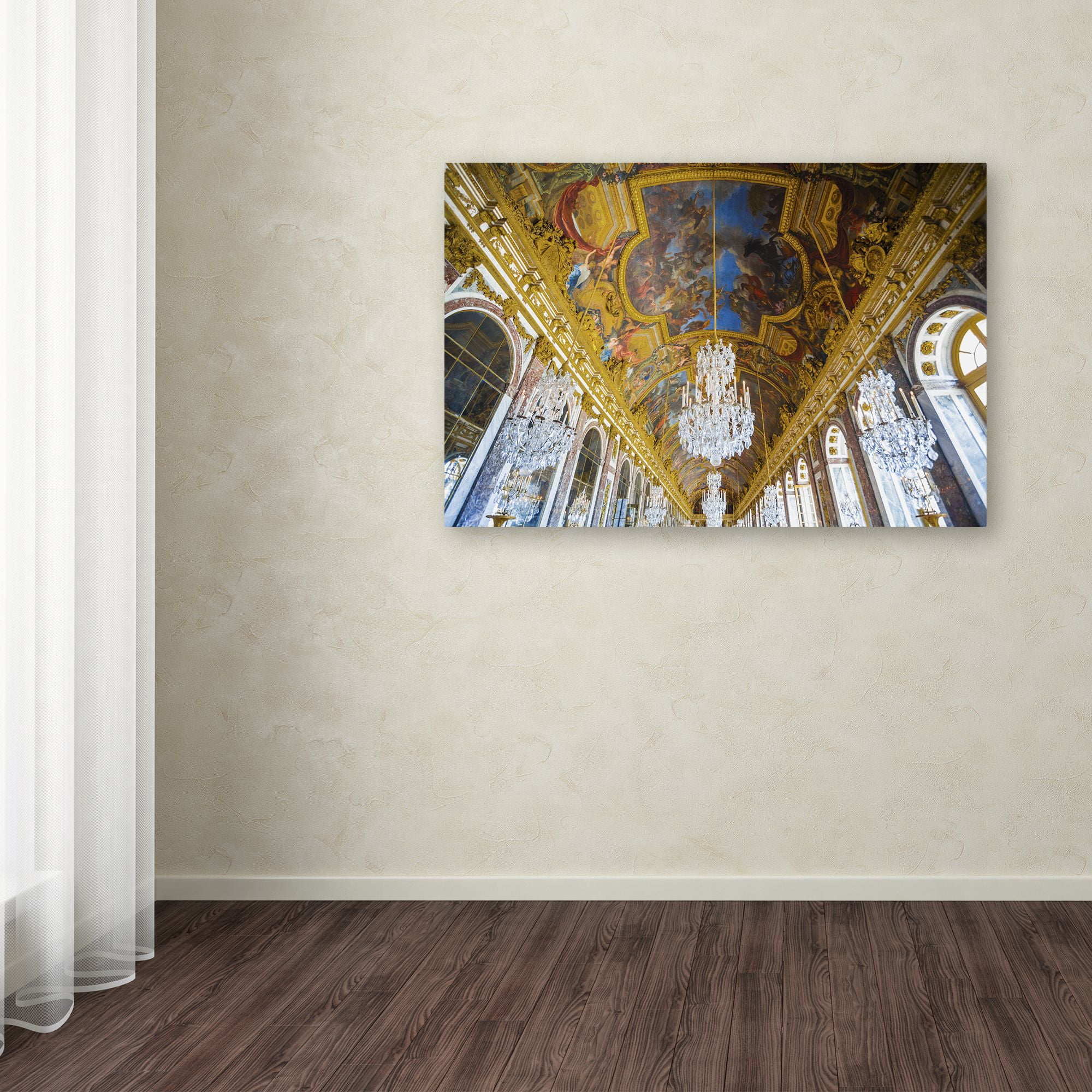 Trademark Fine Art "Versailles Hall Of Windows" Canvas Art by Yale Gurney