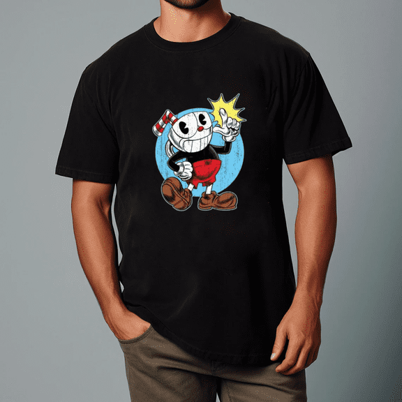 Cuphead by RynoArts with Game Graphic Style Unisex T-Shirt,S- 5XL