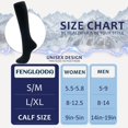 thumbnail image 2 of Calcetines de compresión fenglaoda, 8 pares, 20-30 mm Hg, para hombres y mujeres, 2 of 6