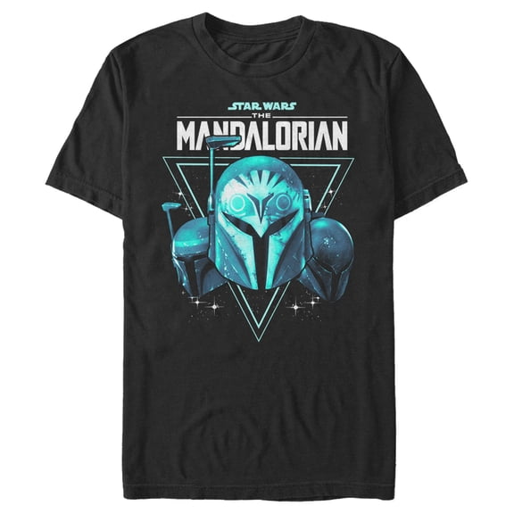 Men's Star Wars: The Mandalorian Bo-Katan Nite Owl Helmets  Graphic Tee Black Medium