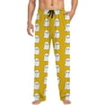 thumbnail image 5 of Yuncity Halloween Pajama Pants Men Casual Hallowmas With Drawstring and Pockets Comfortable Relaxed Fit Soft Breathable for Home and Outdoor Wear Pajamas Pants Yellow M, 5 of 6