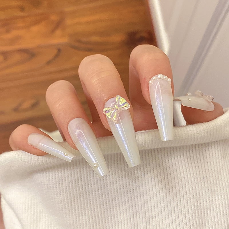 Nail Tip一覧 Nailsalon Honu ネイルサロン ホヌ 練馬 春日町 最高のshiyi 24pcsバタフライネイルパッチ接着剤タイプ取り外し可能なロングパラグラフファッションマニキュアウェアラブル偽爪 Vladatk Kim Ba