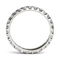 thumbnail image 2 of Charles & Colvard 14K White Gold Forever One 2.2mm Round Moissanite Eternity Band-Size 9 1.12cttw DEW, 2 of 5