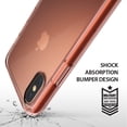 thumbnail image 3 of Ringke for iPhone X [Fusion] Clear Transparent Lightweight Anti-Yellowing Shockproof Heavy Duty - Rose Gold, 3 of 8