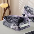 thumbnail image 6 of Manfei Vintage Wildlife Zipper Twin Comforter Sets with Fitted Sheet and 2 Pillowcases,Rustic Wolves Zipper Bedding Set,Gray,Light Gray Reversible,4pcs, 6 of 8